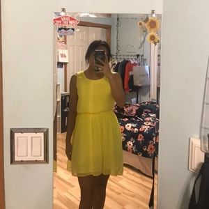 Yellow High Low Dress
